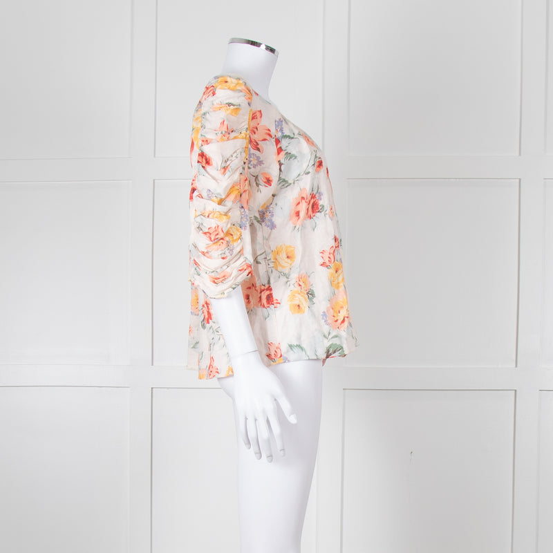 Apiece Apart Yellow Floral Top