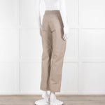 Fabiana Filippi Beige Draw String Cotton Blend Trousers