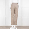 Fabiana Filippi Beige Draw String Cotton Blend Trousers