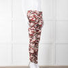 Varley Brown Cream Pink Camouflage Print Leggings