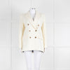 Racil Ivory Tailored Jacket Blue Floral Lining