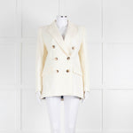 Racil Ivory Tailored Jacket Blue Floral Lining