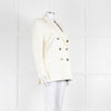 Racil Ivory Tailored Jacket Blue Floral Lining