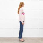 Wyse Pale Pink Grey Cashmere Sweater