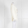 Racil Ivory Tailored Jacket Blue Floral Lining