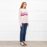 Wyse Pale Pink Grey Cashmere Sweater
