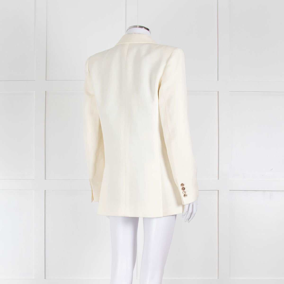 Racil Ivory Tailored Jacket Blue Floral Lining