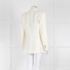 Racil Ivory Tailored Jacket Blue Floral Lining