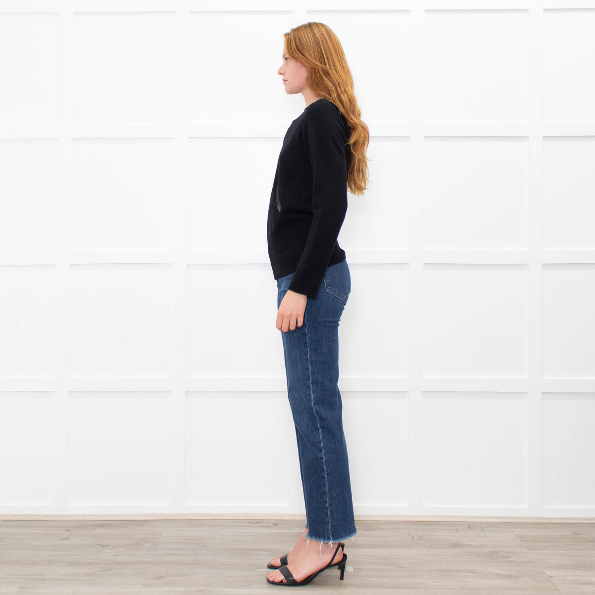 Stefanel Black Pocket Detail Sweater