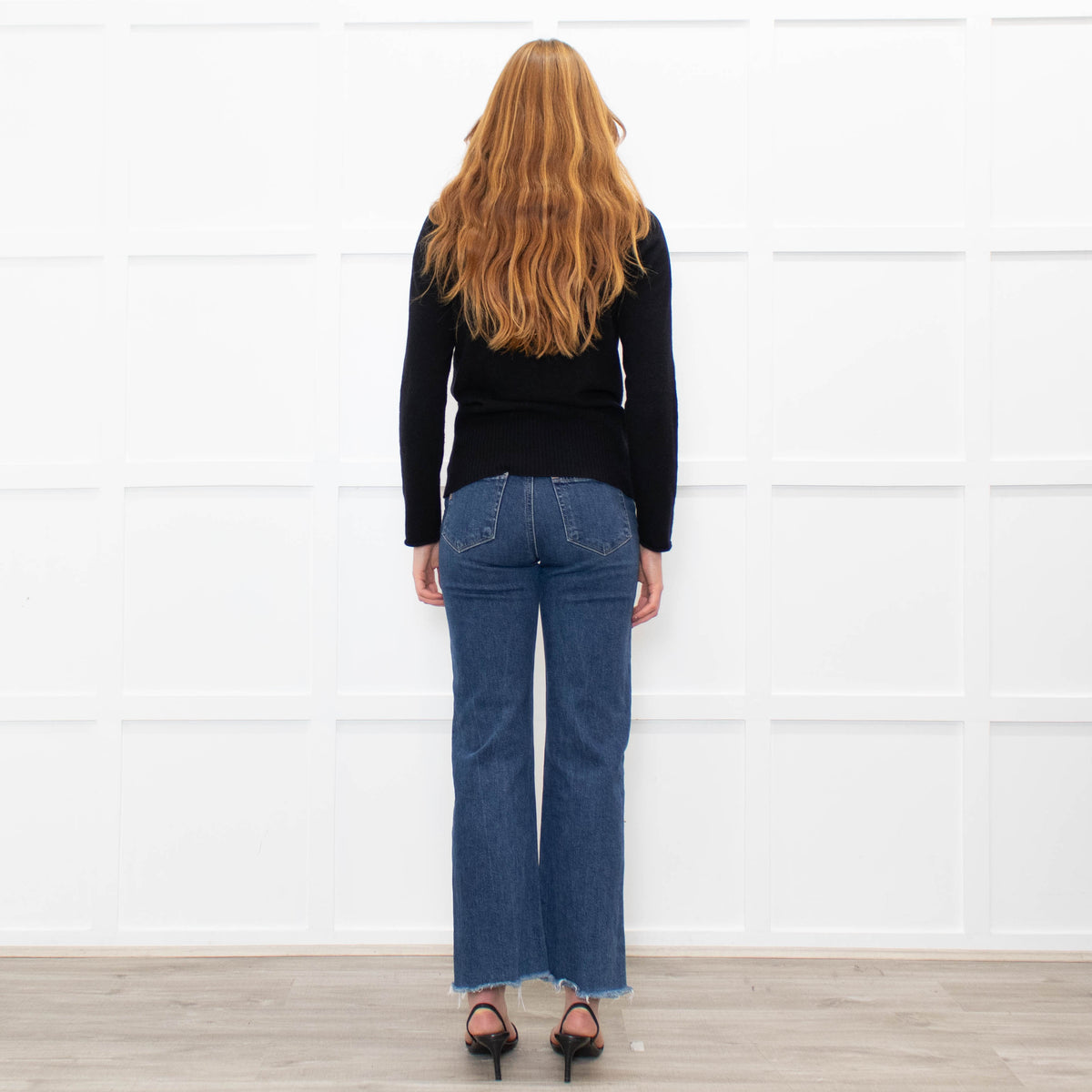 Stefanel Black Pocket Detail Sweater