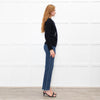 Stefanel Black Pocket Detail Sweater