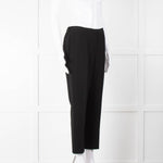 Theory Black Flat Front Elasticated Waist Trousers