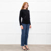 Stefanel Black Pocket Detail Sweater