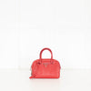 Prada Red Leather Diagramme Bauletto Bag
