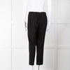 Theory Black Flat Front Elasticated Waist Trousers