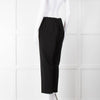 Theory Black Flat Front Elasticated Waist Trousers