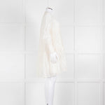 Dea Kudibal White Textured Tiered Mini Dress