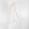 Dea Kudibal White Textured Tiered Mini Dress