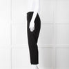 Theory Black Flat Front Elasticated Waist Trousers