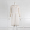 Diane Von Furstenberg  White Lace Long Sleeve Dress