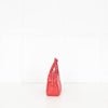 Prada Red Leather Diagramme Bauletto Bag