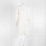 Dea Kudibal White Textured Tiered Mini Dress