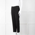 Theory Black Flat Front Elasticated Waist Trousers