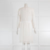 Diane Von Furstenberg  White Lace Long Sleeve Dress