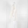 Dea Kudibal White Textured Tiered Mini Dress