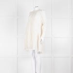 Dea Kudibal White Textured Tiered Mini Dress