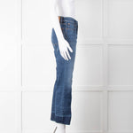 Weekend Max Mara Blue Denim Cropped Flare Jeans