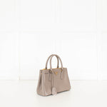 Prada Taupe Saffiano Leather Galleria Small Bag