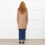 Celine Tan Wool Blend Edge To Edge Coat