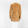 Isabel Marant Etoile Brown Suede Collarless Coat