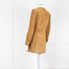 Isabel Marant Etoile Brown Suede Collarless Coat