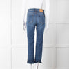 Weekend Max Mara Blue Denim Cropped Flare Jeans