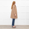 Celine Tan Wool Blend Edge To Edge Coat
