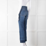 Weekend Max Mara Blue Denim Cropped Flare Jeans