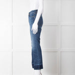 Weekend Max Mara Blue Denim Cropped Flare Jeans