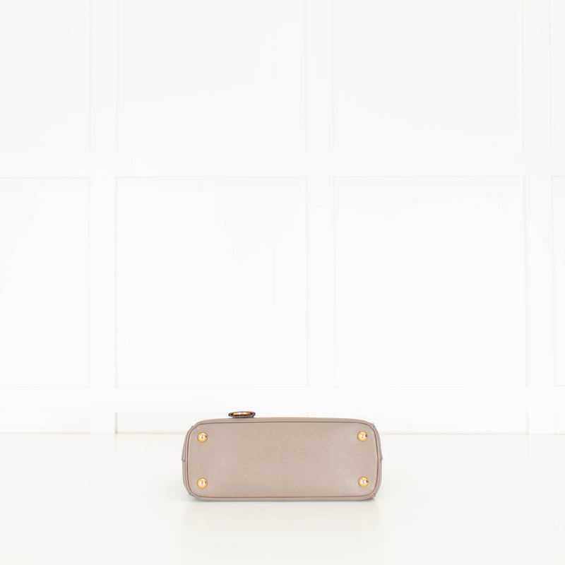 Prada Taupe Saffiano Leather Galleria Small Bag
