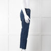 Frame Blue Le High Straight Cropped Jeans