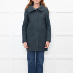 Sessun Teal Wool Short Coat
