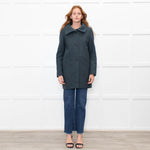Sessun Teal Wool Short Coat
