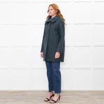 Sessun Teal Wool Short Coat
