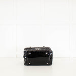 Chanel Black Patent Shopper with Red Stitching