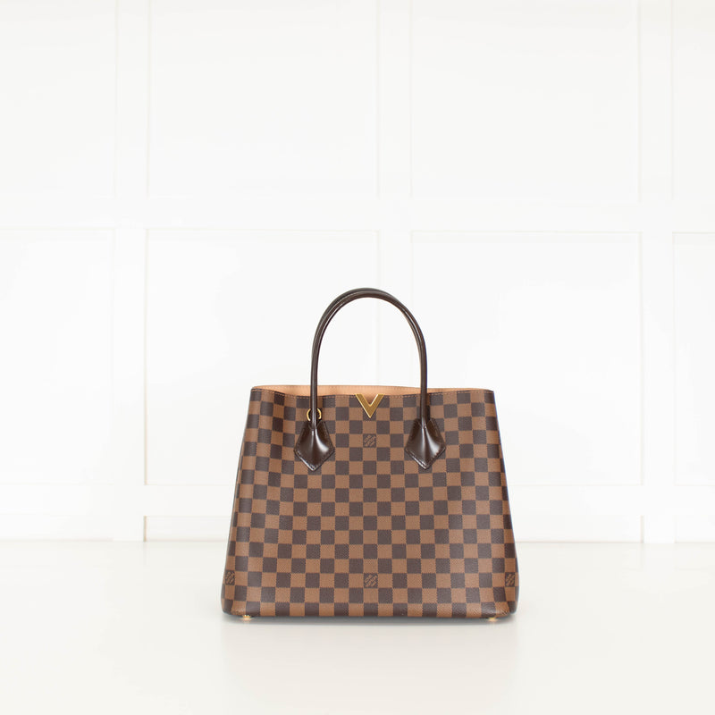 Louis Vuitton 2016 Damier Ebene Kensington Tote With Long Strap
