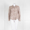 Bella Dahl Brown and Cream Patterned Collared Shirt