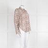 Bella Dahl Brown and Cream Patterned Collared Shirt