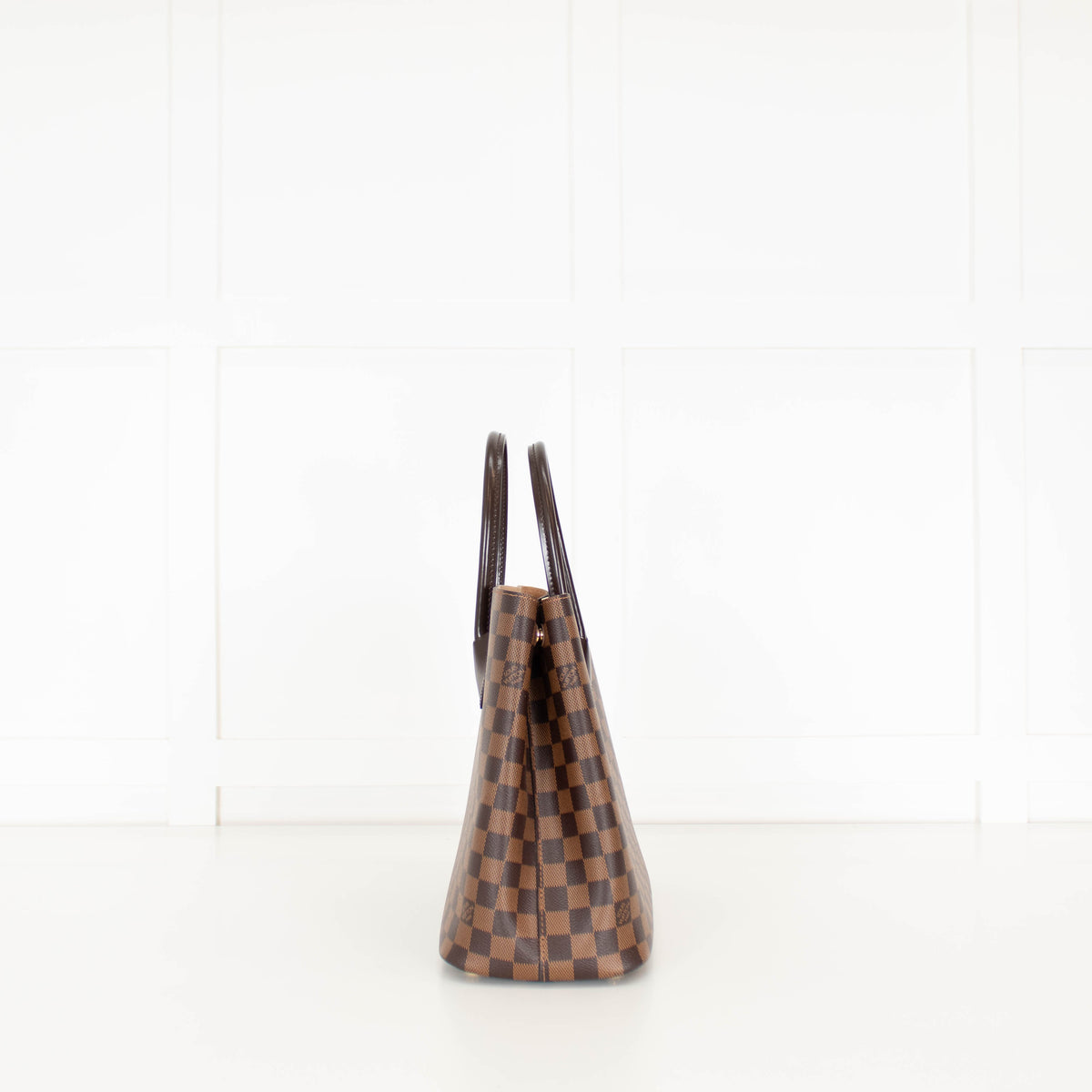 Louis Vuitton 2016 Damier Ebene Kensington Tote With Long Strap