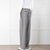 Pure Cashmere Black White Micro Hounds Tooth Wool Blend Trousers